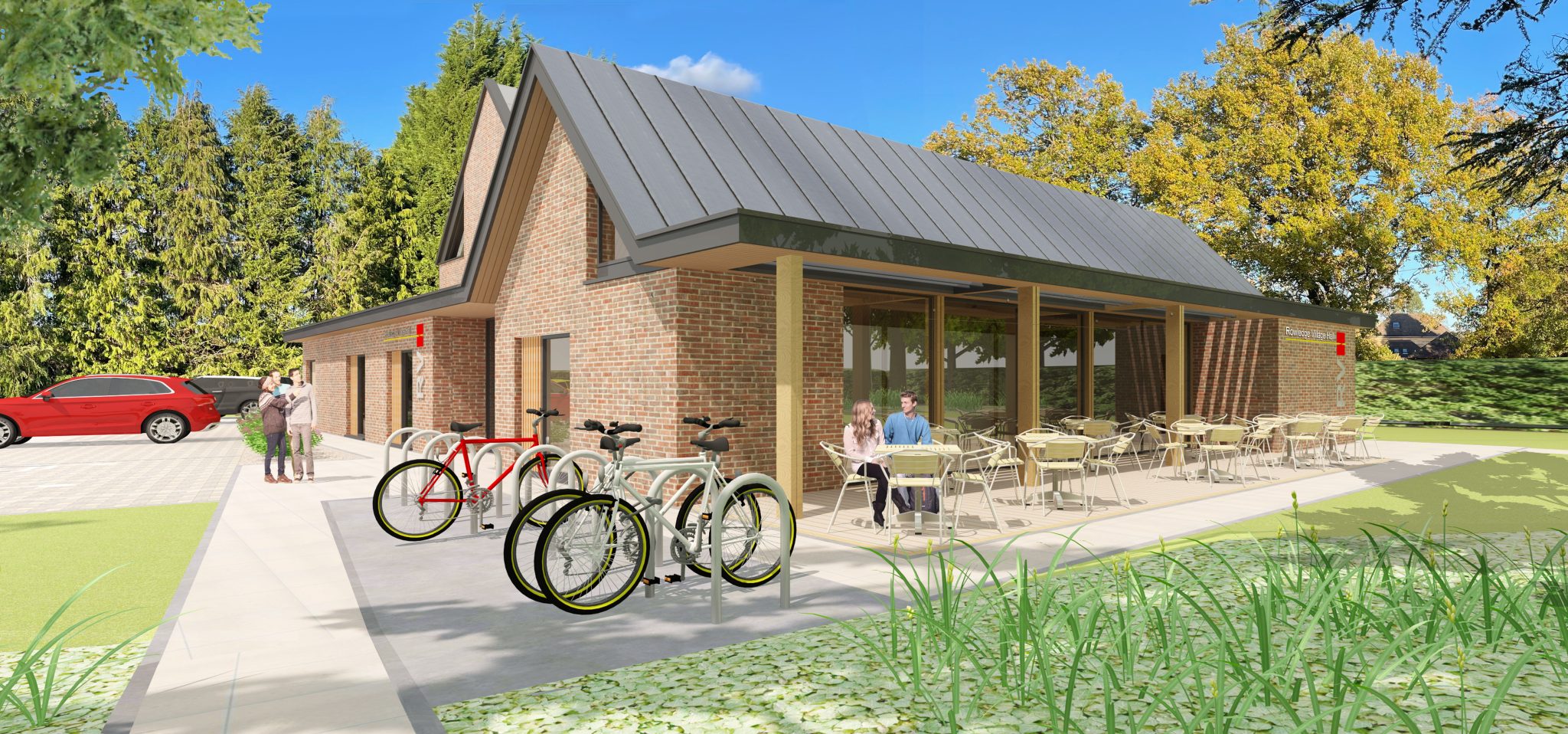 Pedestrian Entrance from Fullers Road