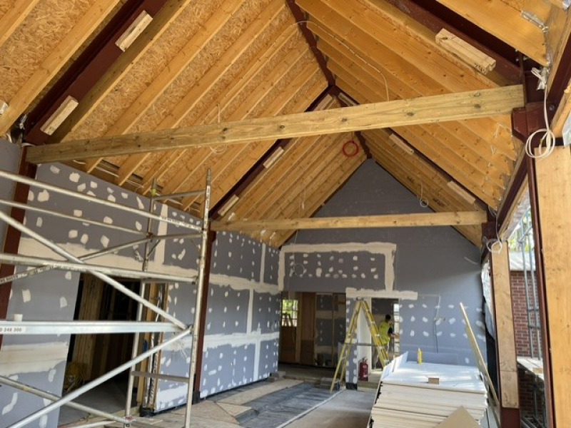 Decorative Oak Beams Small hall