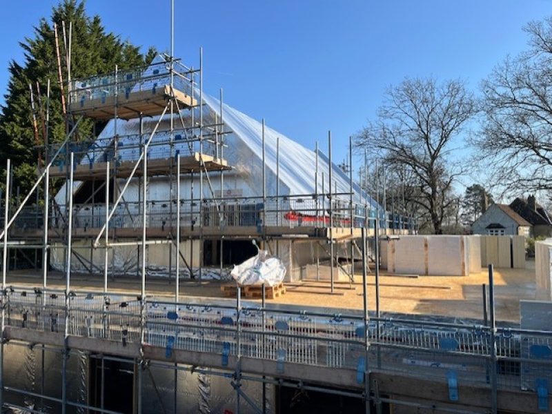 Main hall roof with membrane covering 19.03.26