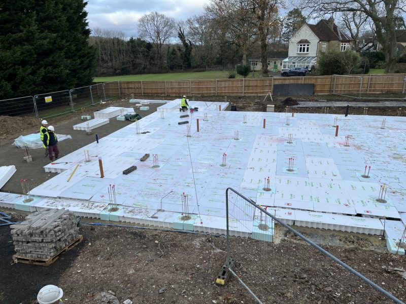 Rowledge Village Hall Insulation Laying