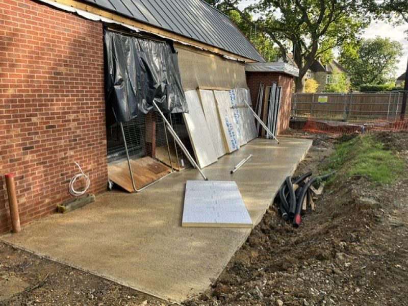 The Garden terrace emerges after removal of the scaffolding 11.09.26