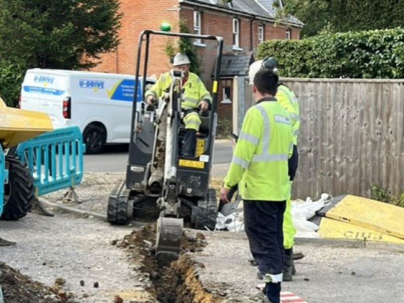 Trenching for Power Supply